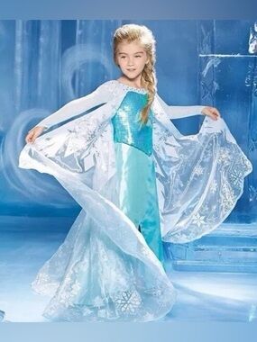 Chasing Fireflies Elsa Ultimate Dress-Up Costume - Kids Girls size L(10-12)
